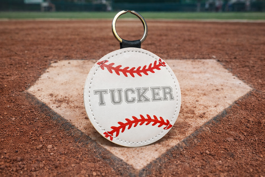 Personalized Baseball Bag Tag – 3”