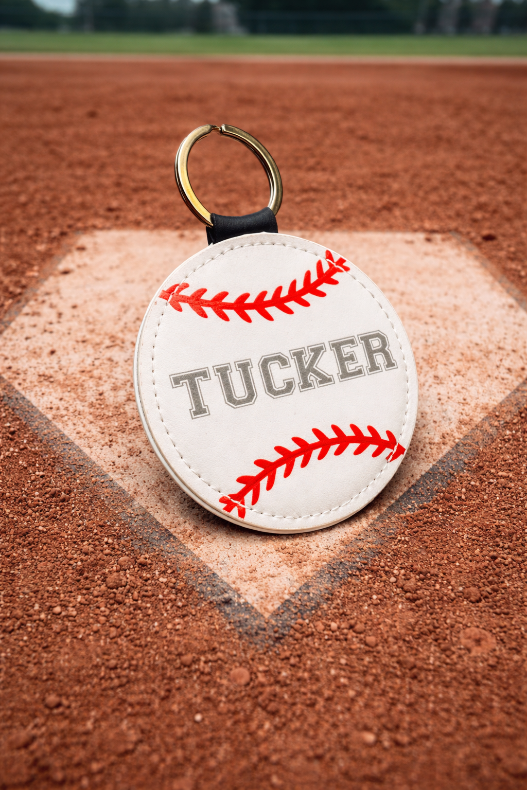 Personalized Baseball Bag Tag – 3”
