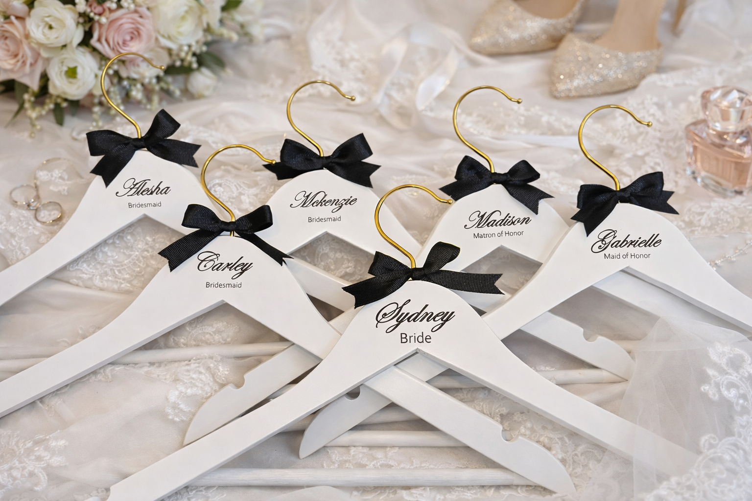 Custom Laser Engraved Wood Hangers | Personalized Wedding & Gift Hangers