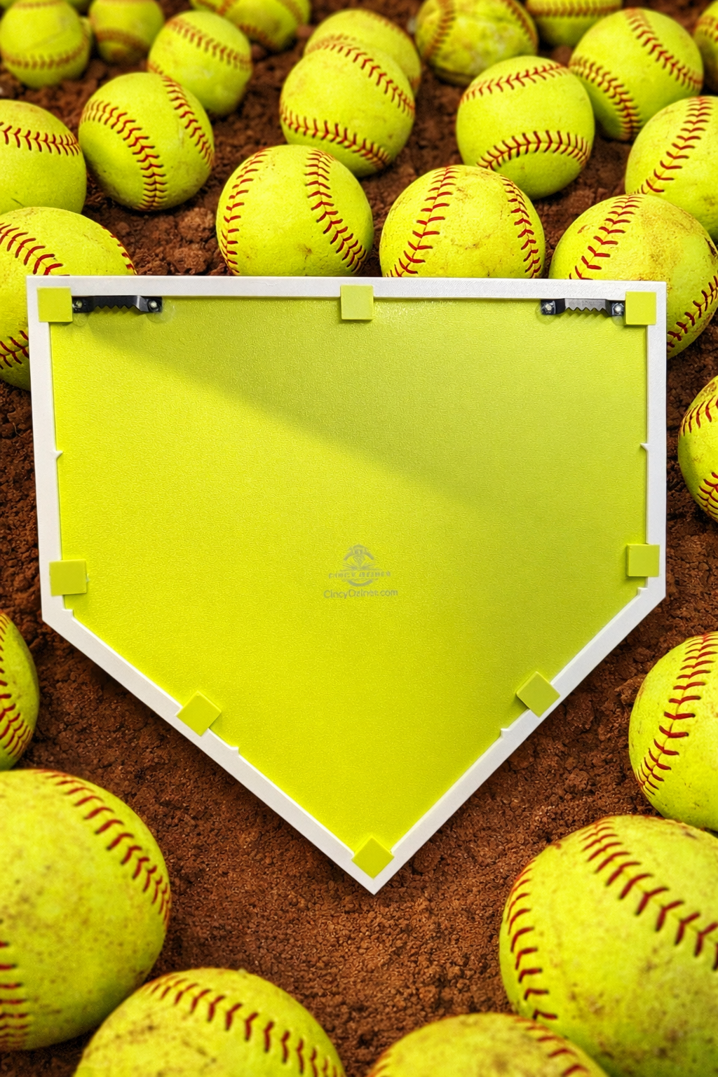 Personalized Softball Championship Ring Display | Home Plate Ring Holder