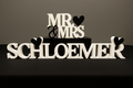 Custom Last Name Wedding Table Decoration | 3D Printed Centerpiece