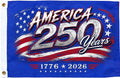 America 250th Boat & Camper Flag – 12" x 18" Double-Sided Patriotic 1776–2026 Flag