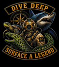 Dive Deep Surface A Legend LP Depth Co back artwork