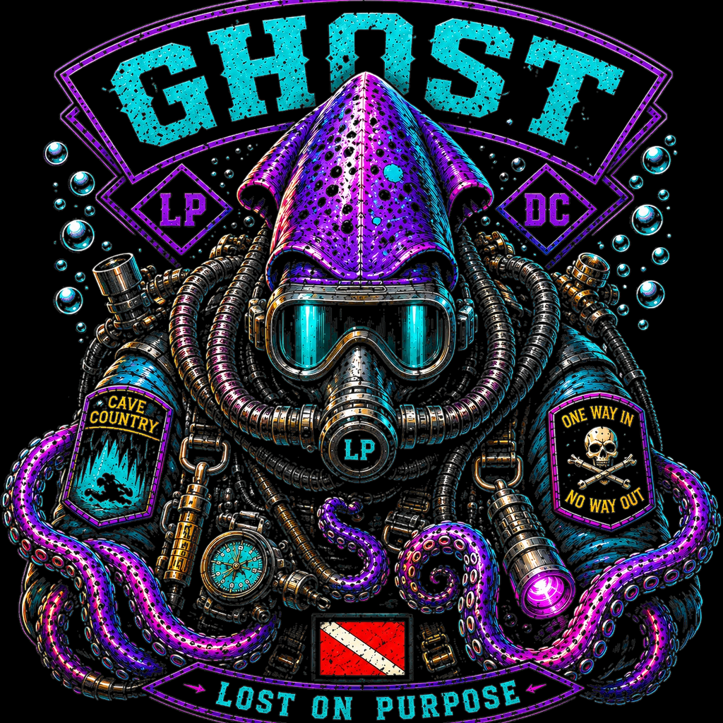 Ghost Lost on Purpose LP Depth Co back artwork