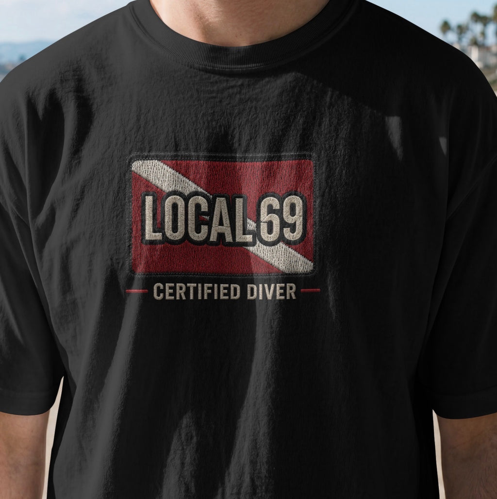 Local 69 Certified Diver chest logo