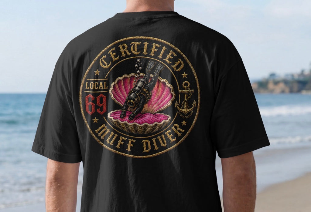 Local 69 Certified Muff Diver shirt mockup
