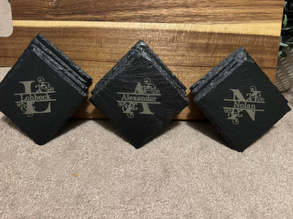 Personalized Slate Coasters Set of 4