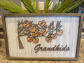 Personalized Laser Cut Wood Family Tree Sign | Kids or Grandkids Names