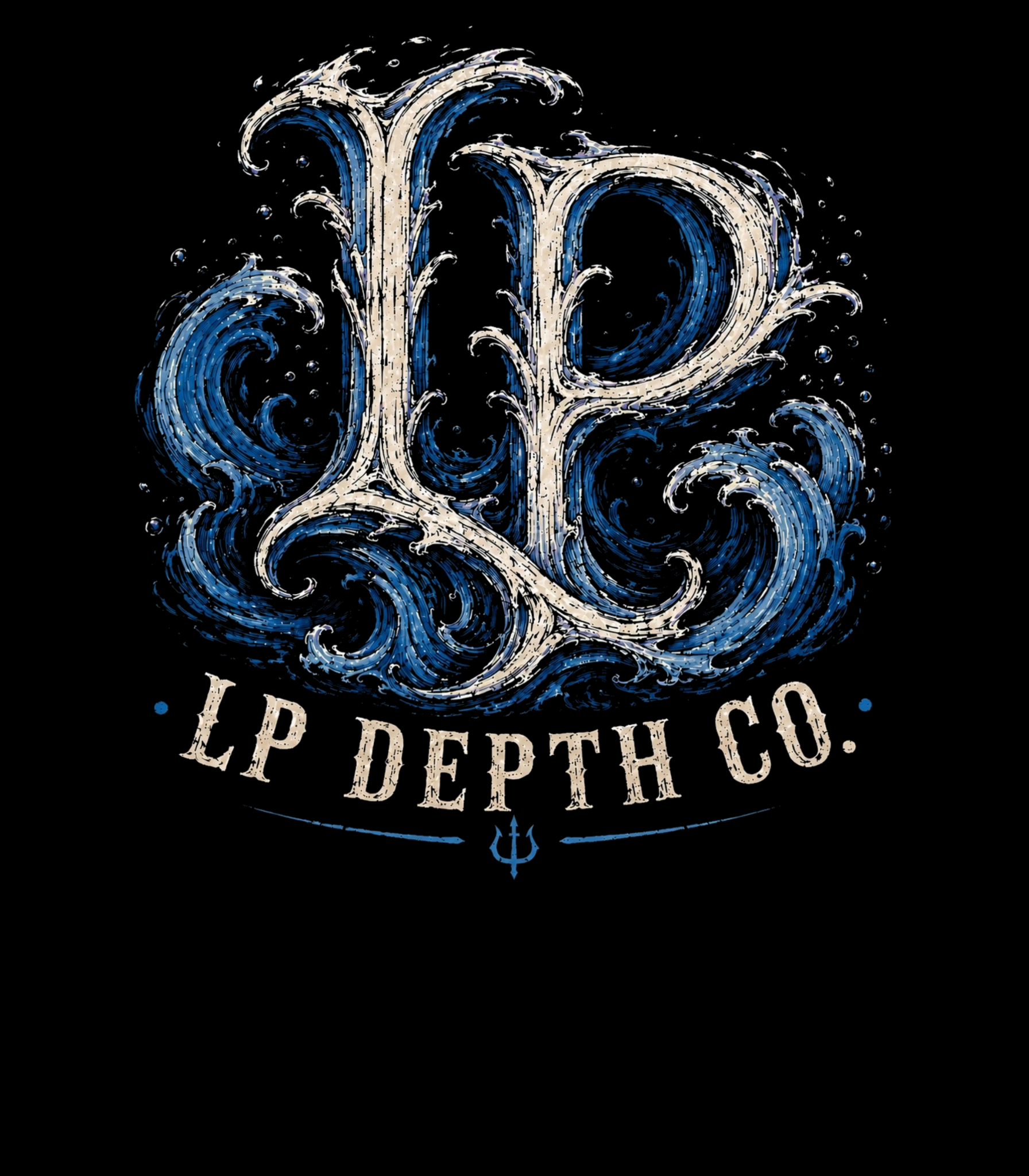 LP Depth Co front chest logo artwork