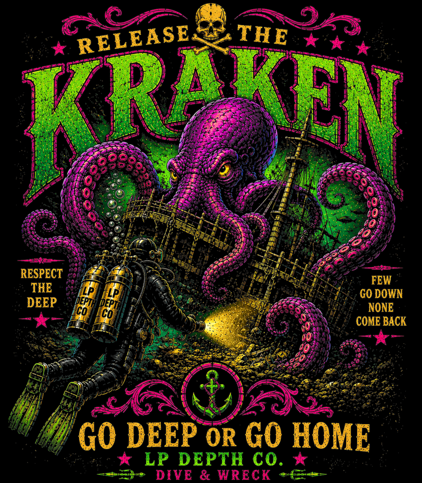 Release the Kraken LP Depth Co artwork