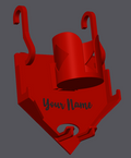 3D Printed Baseball Dugout Organizer | Personalized Bat, Glove & Drink Holder