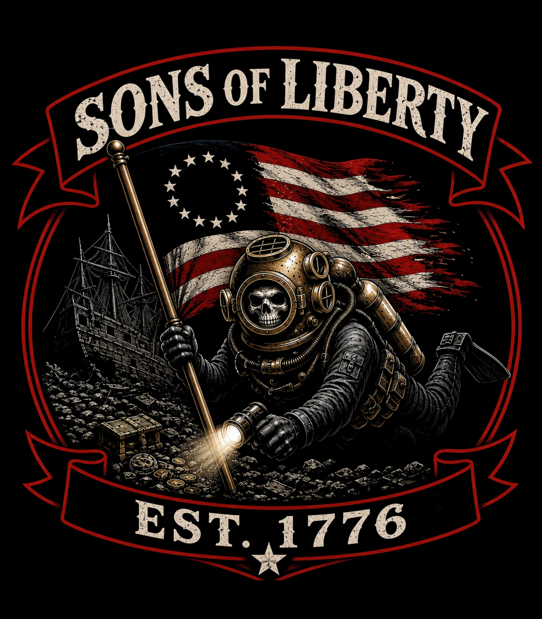 Sons of Liberty EST 1776 LP Depth Co artwork