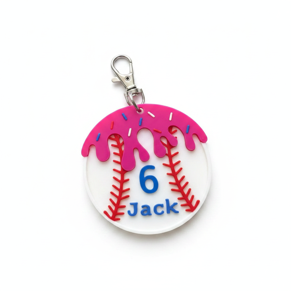 Baseball Keychain - Jack