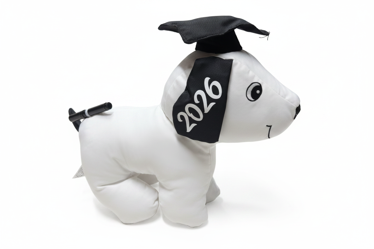 Class of 2026 Graduation Stuffed Dog