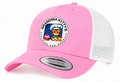 Grandma Kitty's Pink & White 6 Panel Trucker Hat