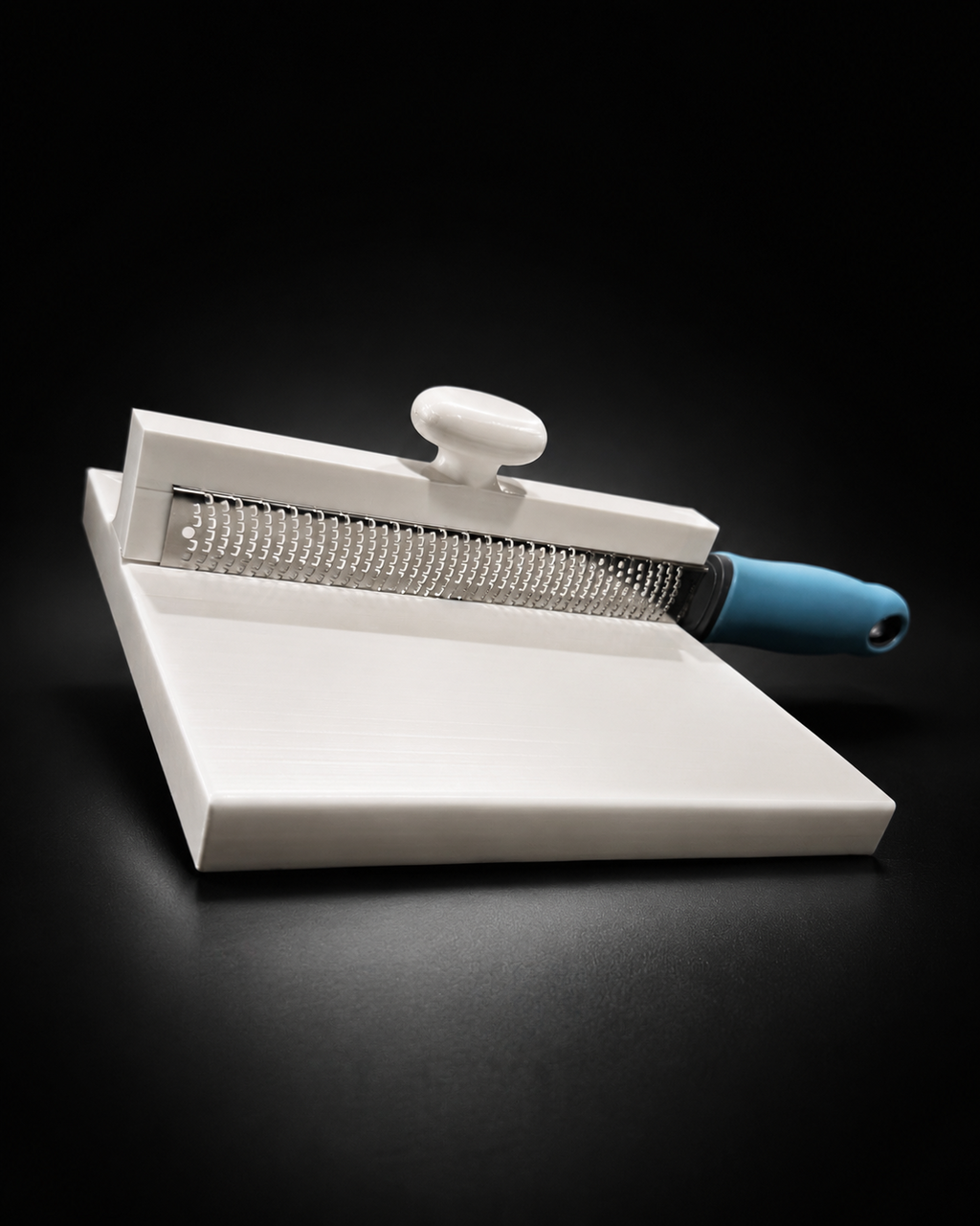 Grandma Kitty’s 3D printed cookie grater with removable stainless steel grater