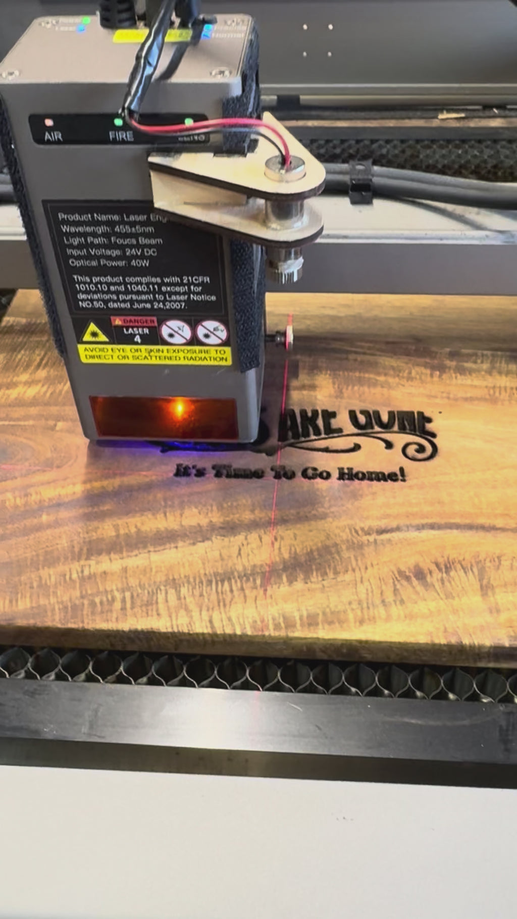 "If You Can Read This, The Snacks Are Gone" Custom Engraved Cutting Board