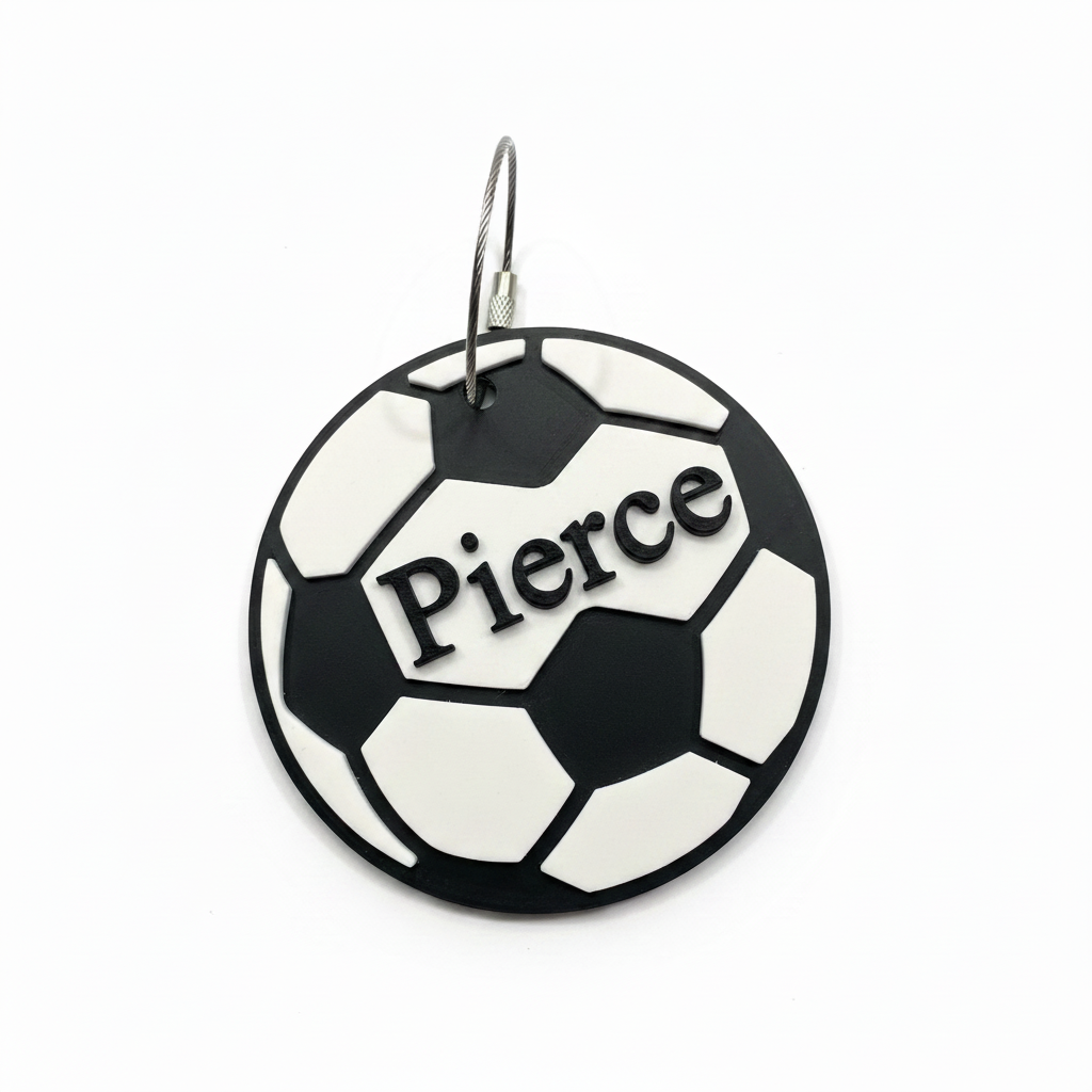 Soccer Tag - Black Name